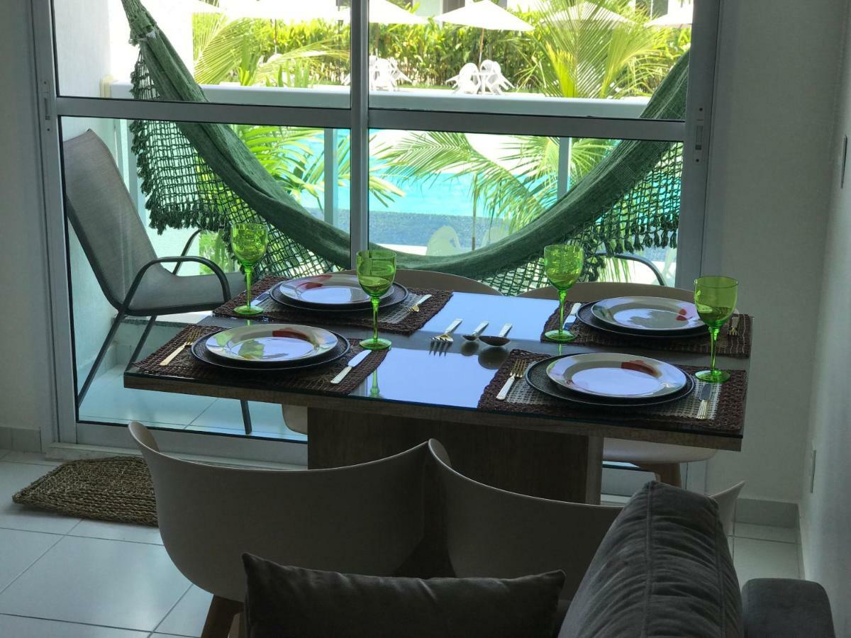 Flat Excelente Em Porto De Galinhas Palm Village Acqua Frente Para As Piscinas Eksteriør billede
